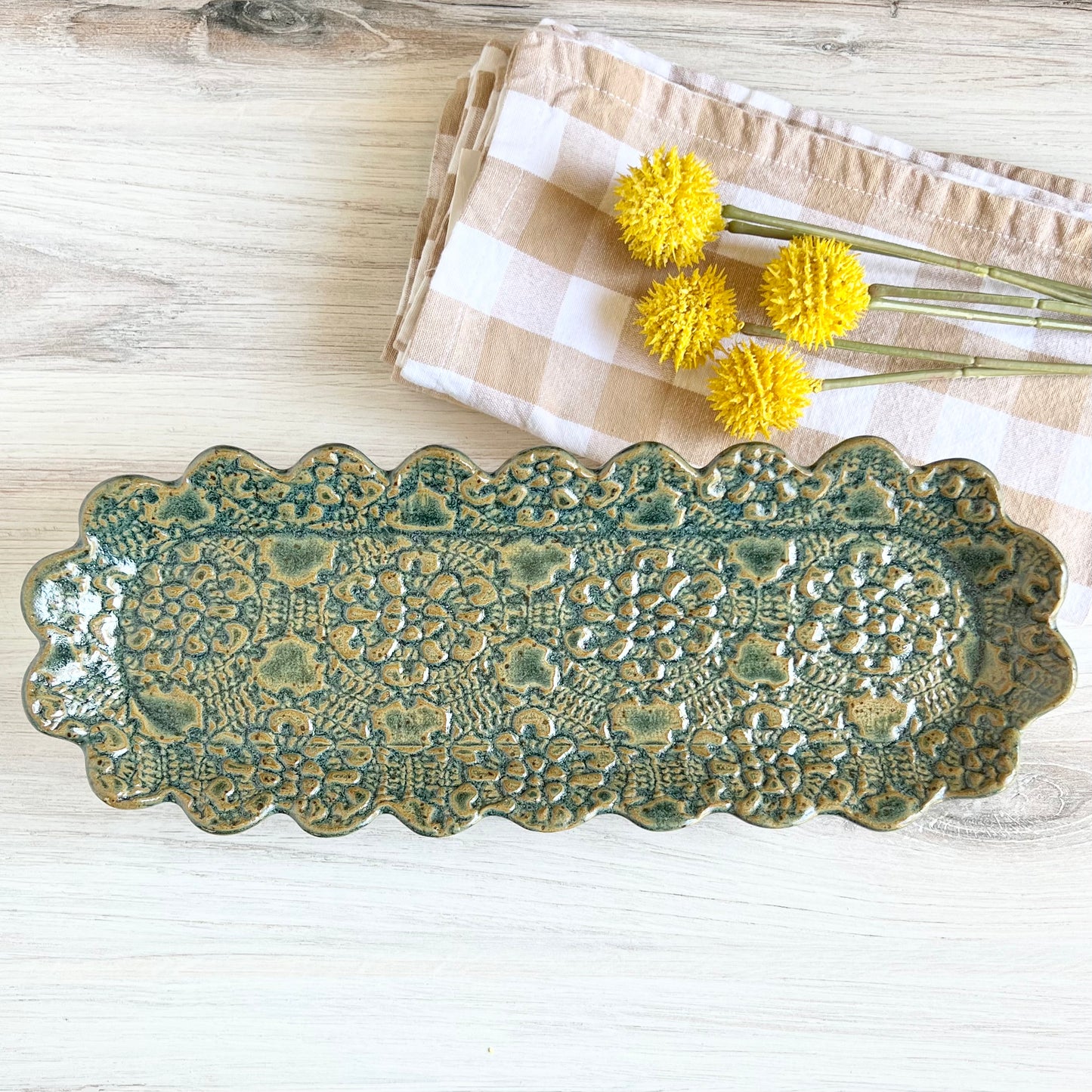 Long Oval, Scallop Platter