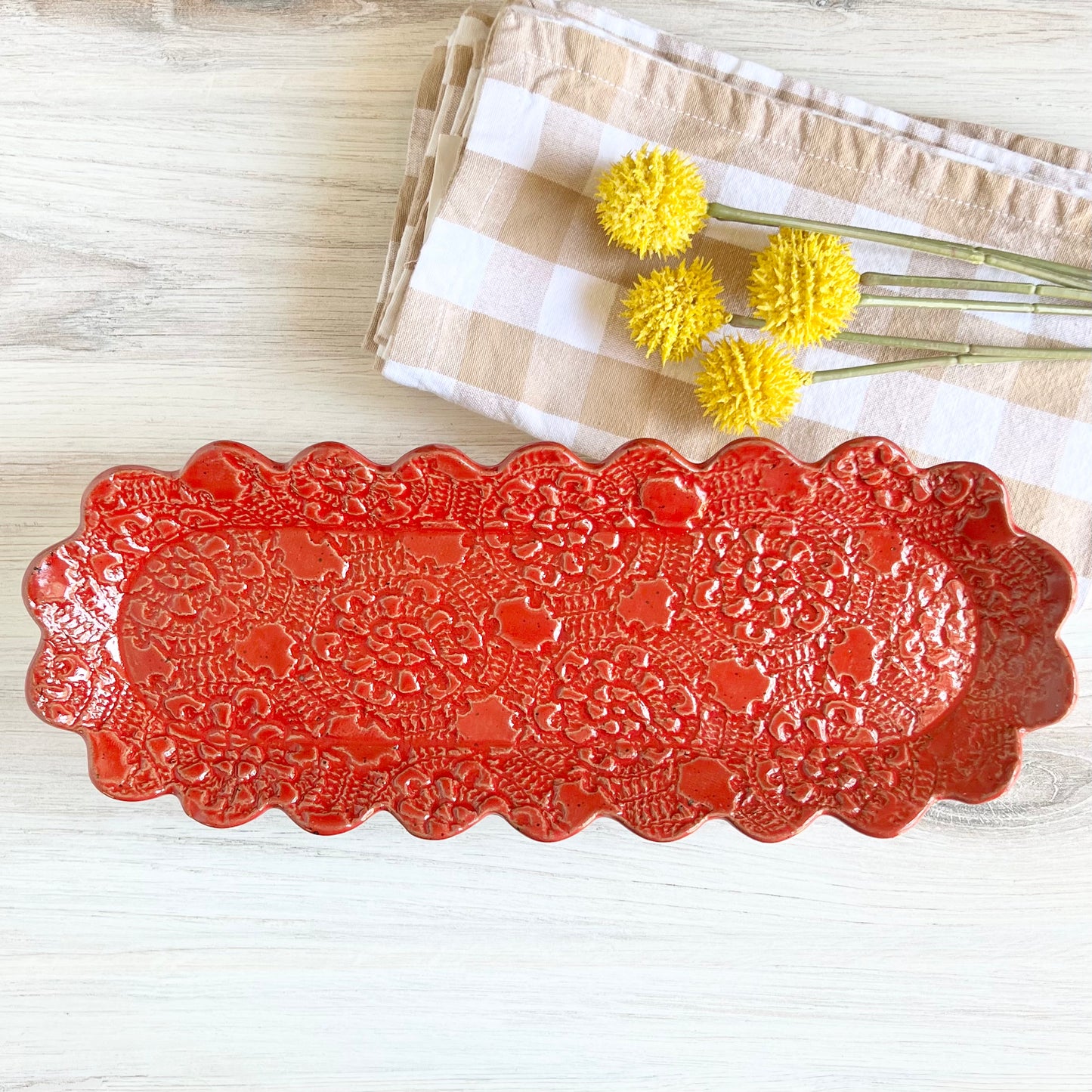 Long Oval, Scallop Platter