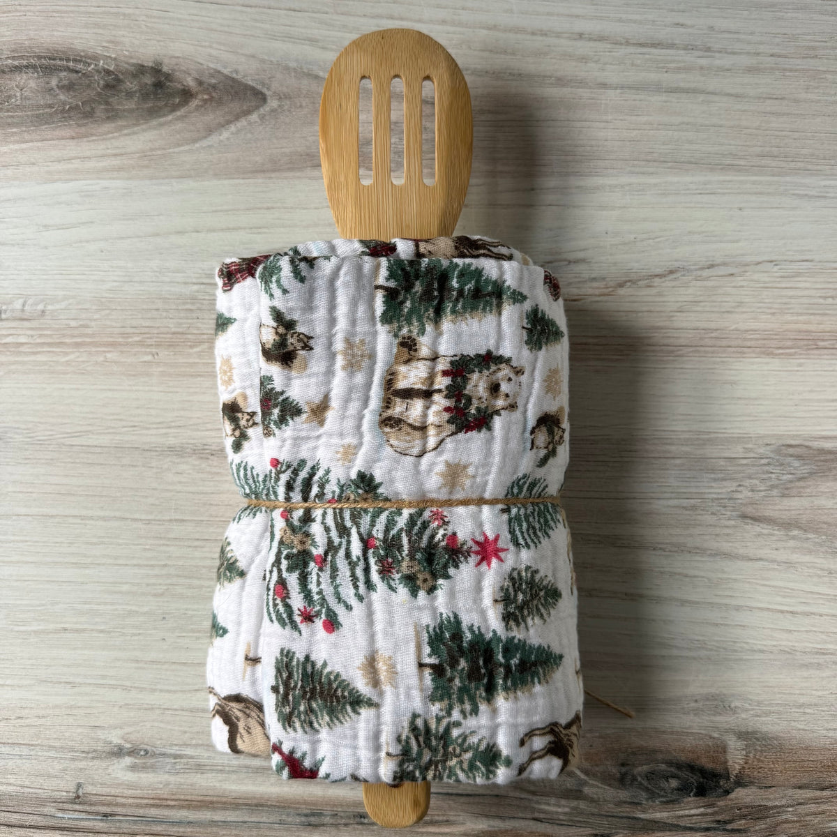 White Santa spoon rest bundle