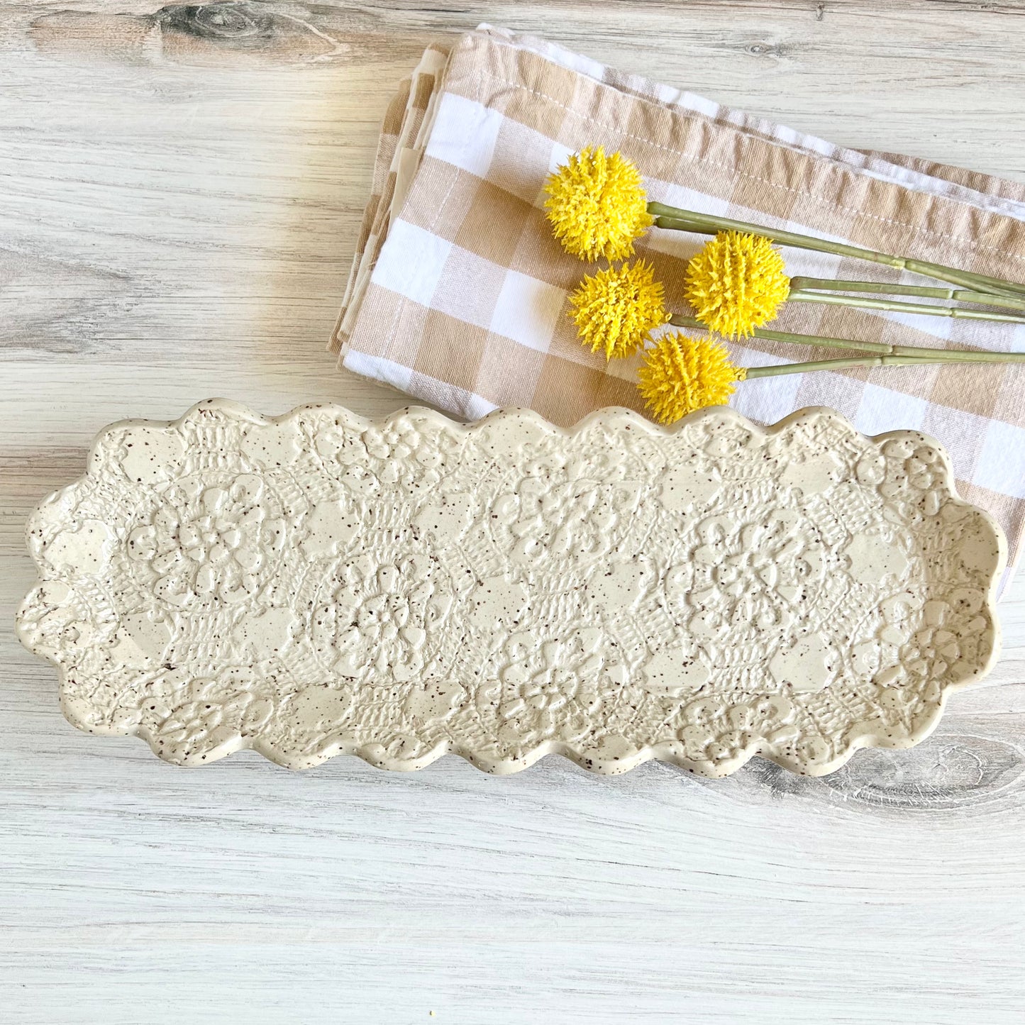 Long Oval, Scallop Platter