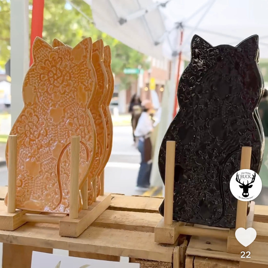 Reserved for @springer18113: Black cat spoon rest