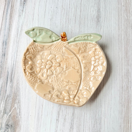 Peach spoon rest