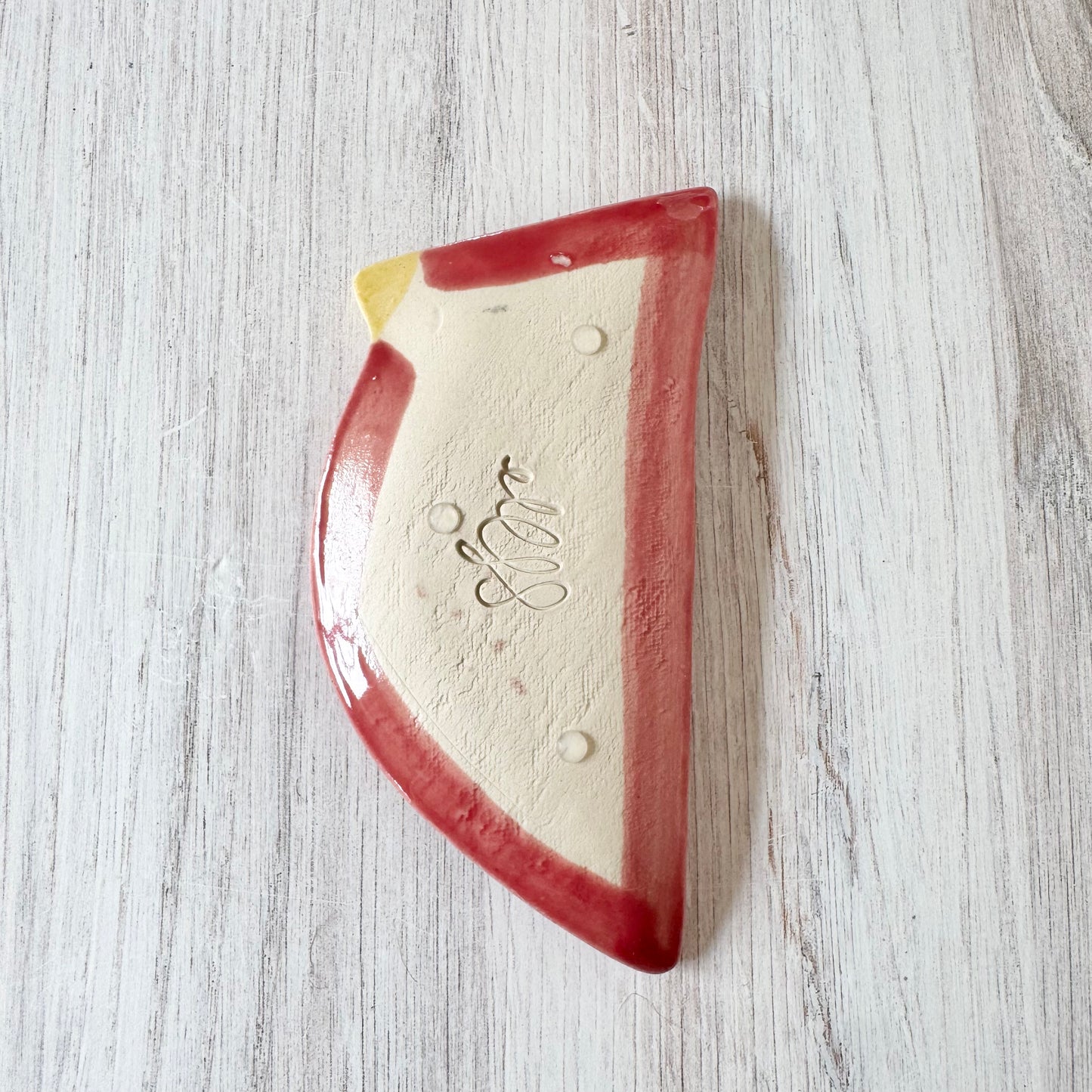Cardinal spoon rest