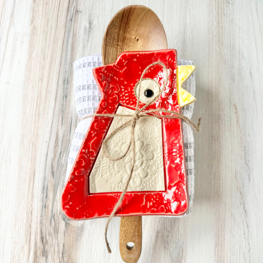 “Marietta Big Chicken” spoon rest bundle