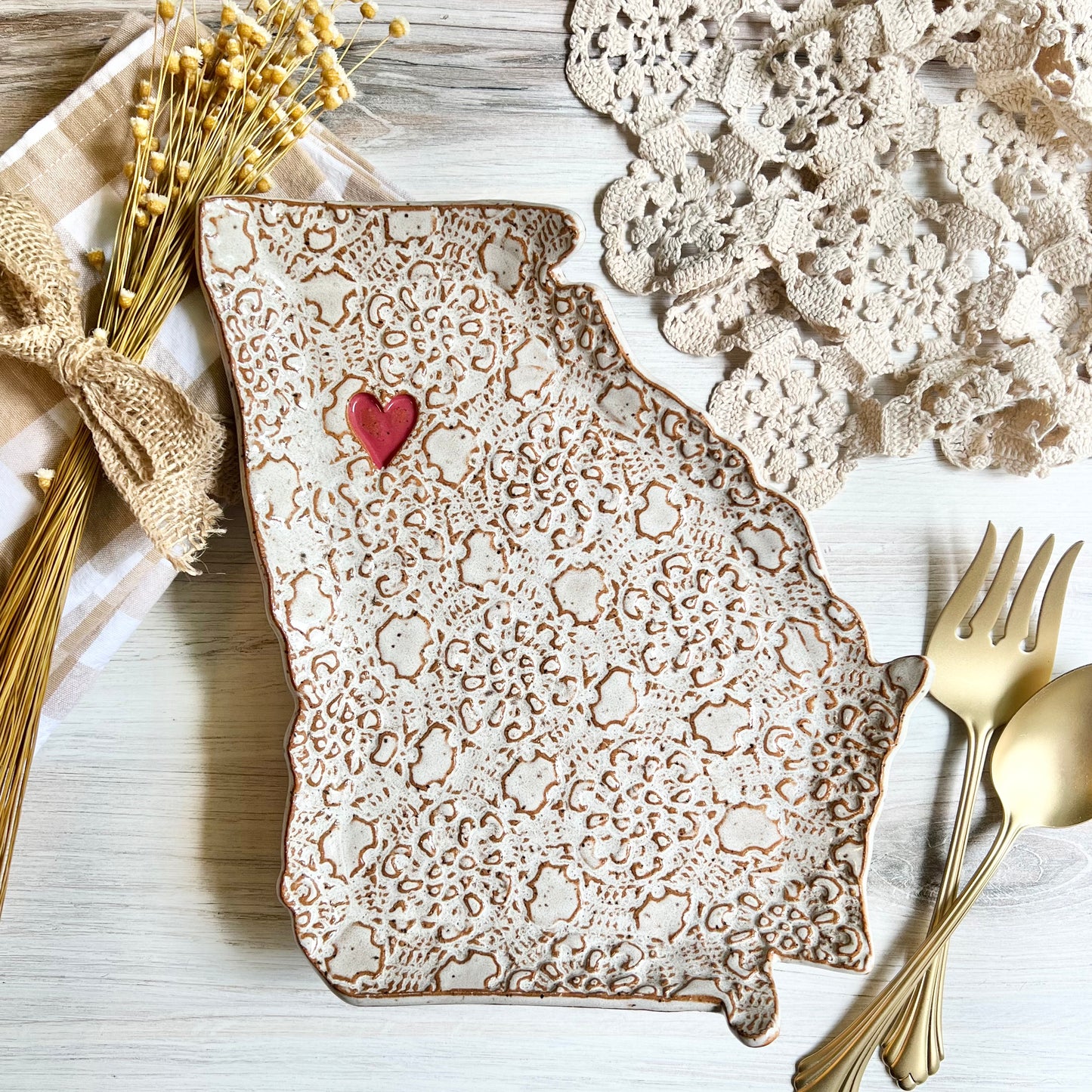 Georgia w/heart Platter