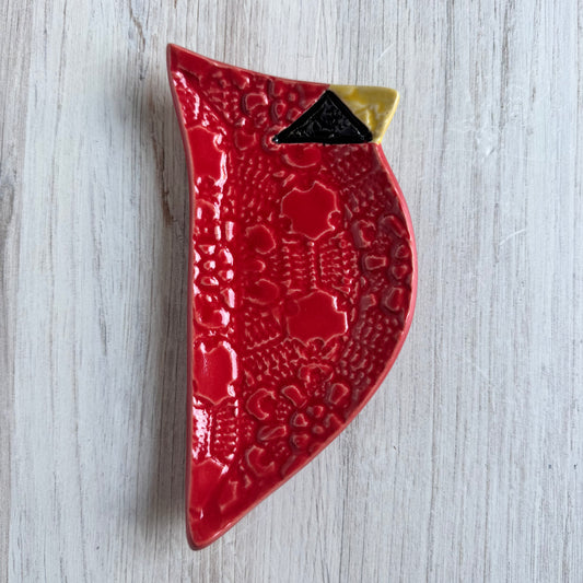 Cardinal spoon rest