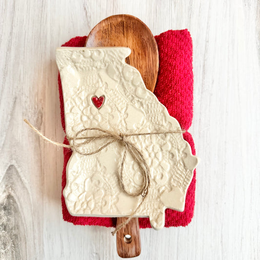 Georgia with a heart spoon rest bundle