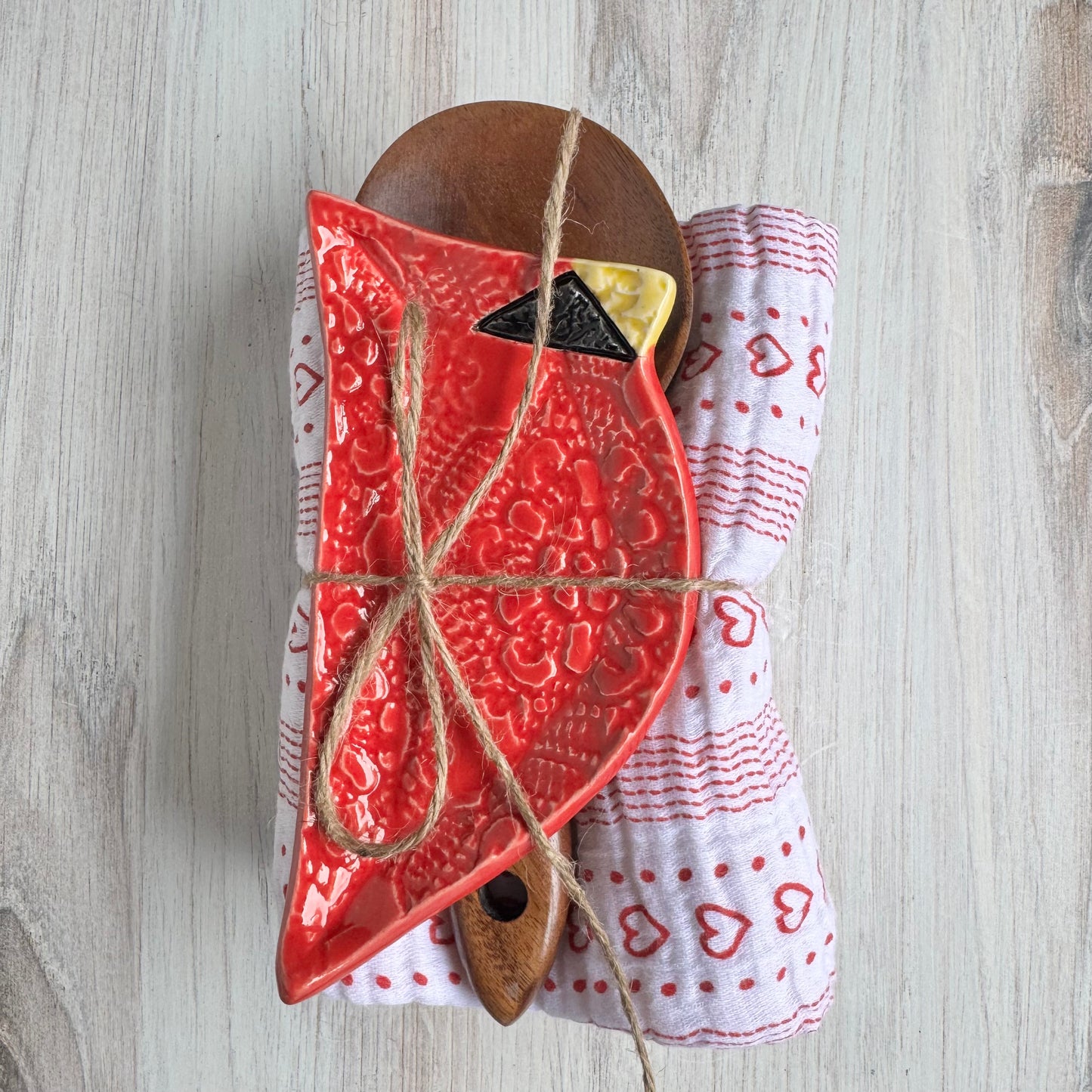 Cardinal spoon rest bundle