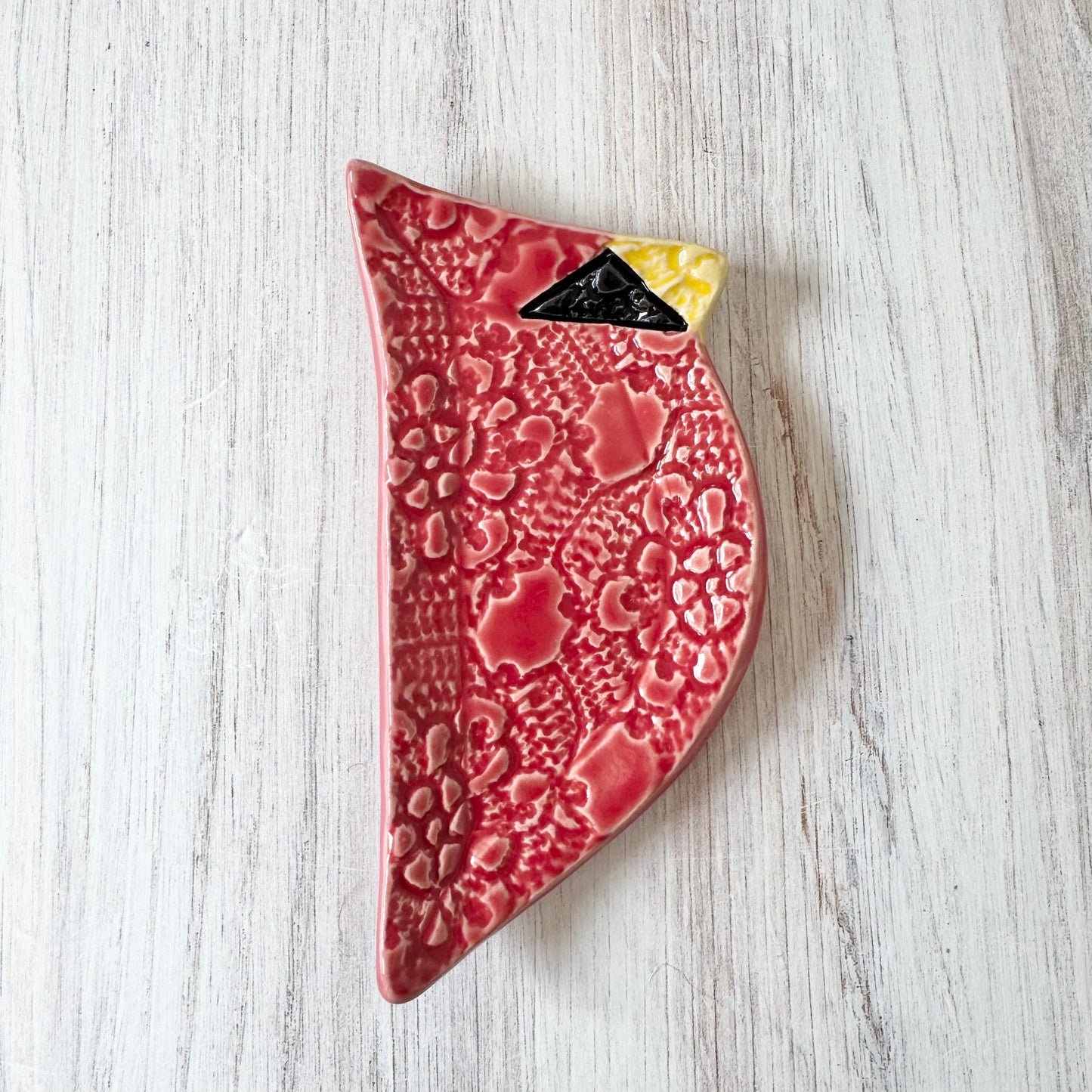 Cardinal spoon rest