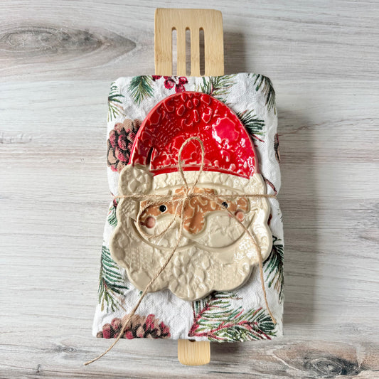 Black Santa spoon rest bundle