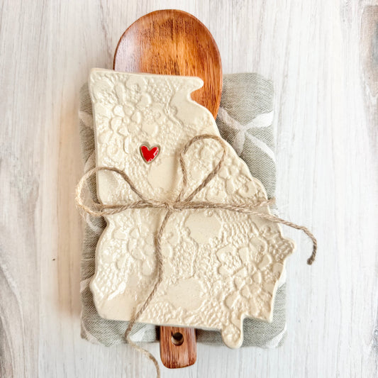 Georgia with a heart spoon rest bundle