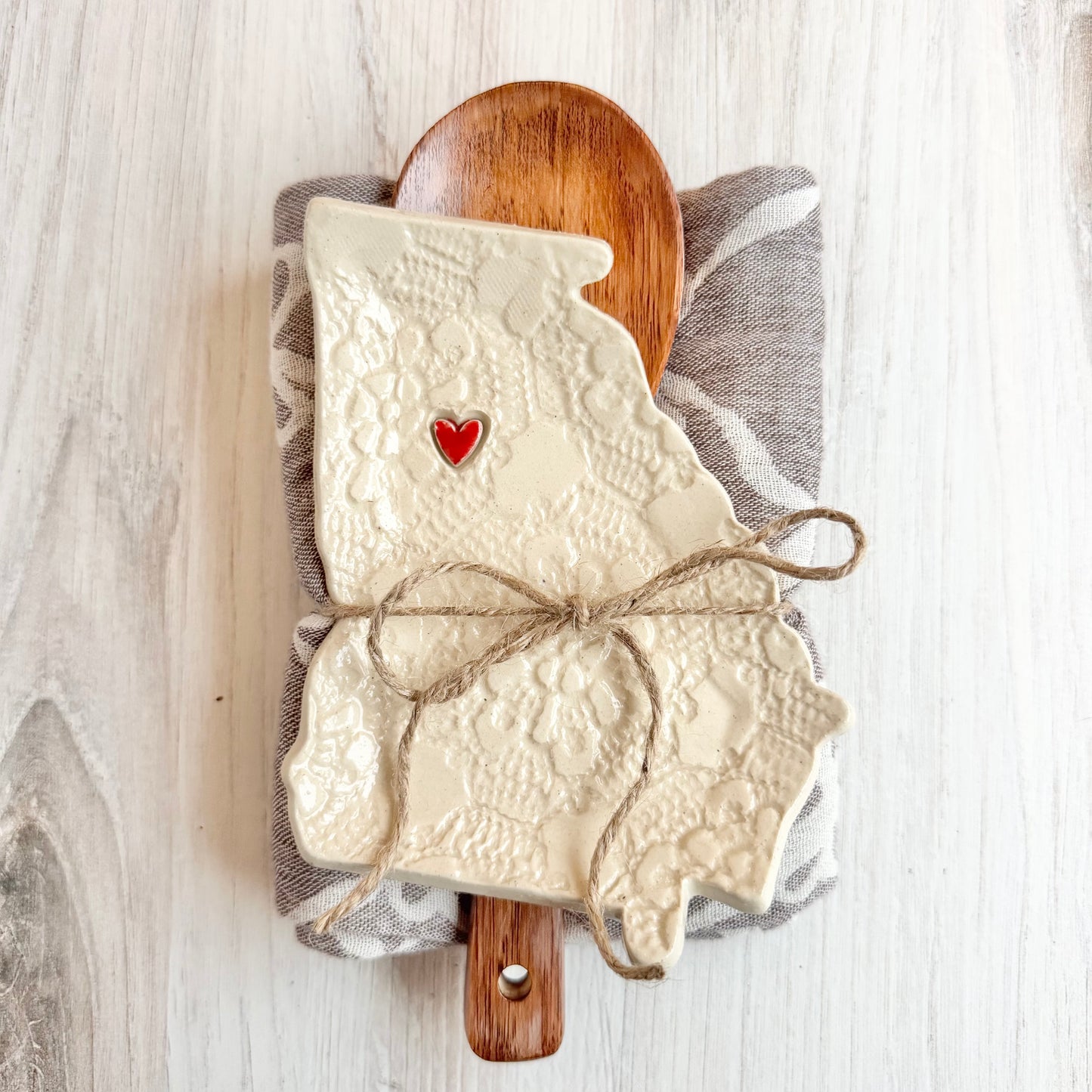 Georgia with a heart spoon rest bundle