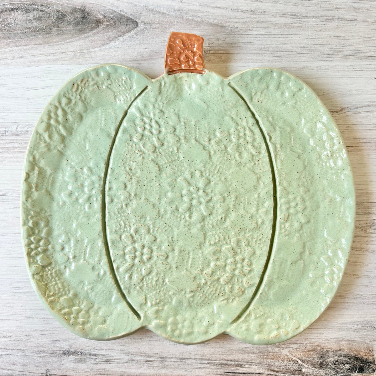 Pumpkin platter, green