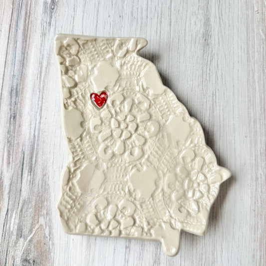 Georgia w/a heart spoon rest
