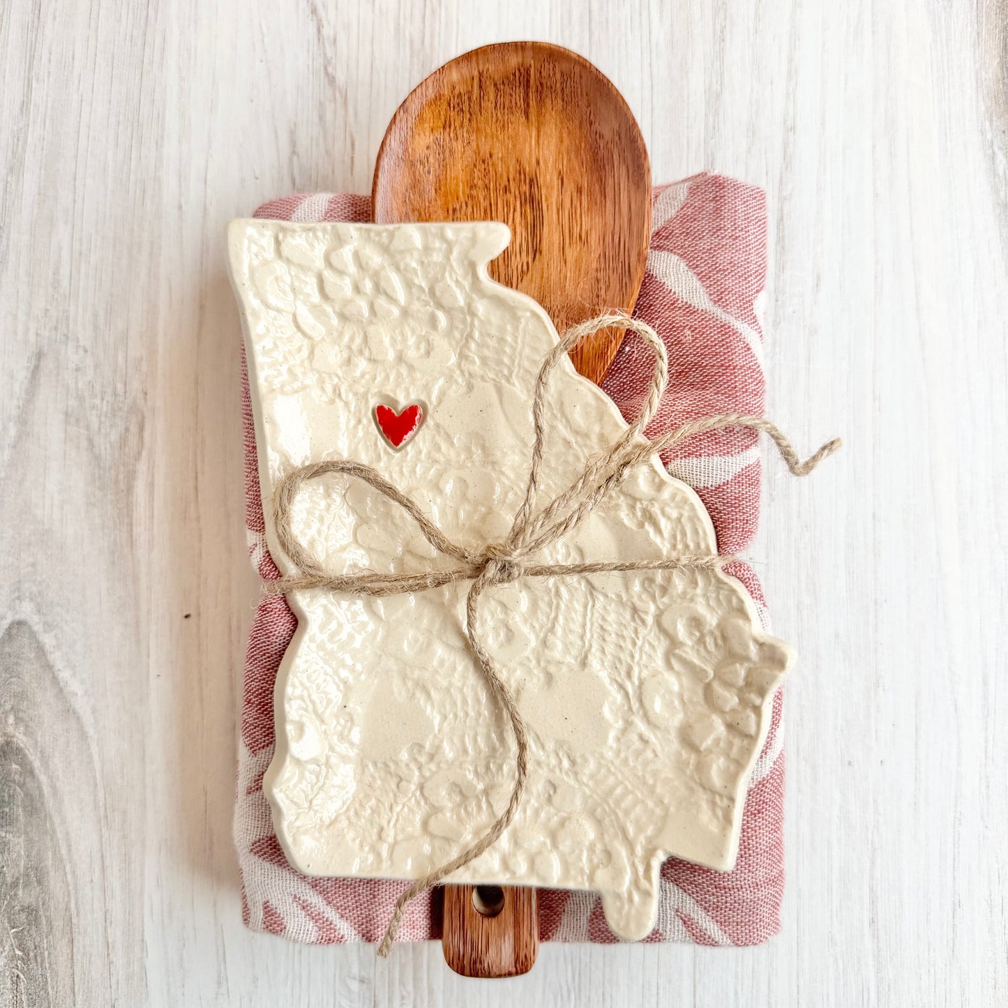 Georgia with a heart spoon rest bundle