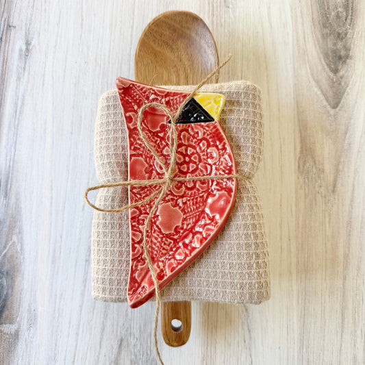 Cardinal spoon rest bundle