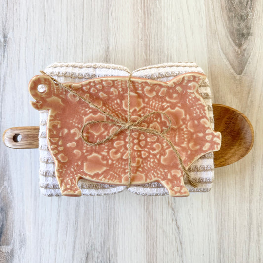 Piggy spoon rest bundle