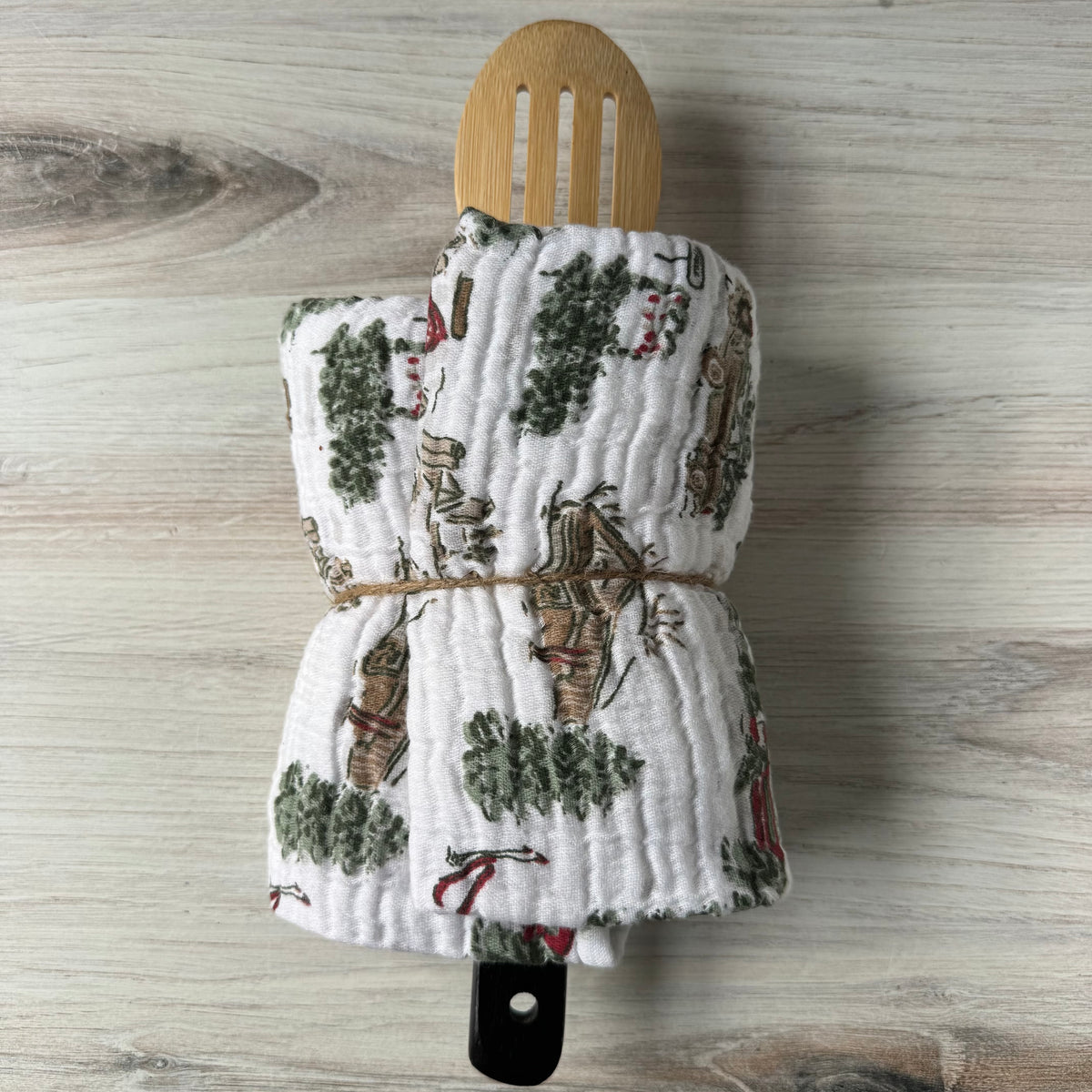 Christmas tree spoon rest bundle, white