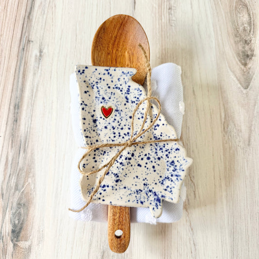 Georgia w/a heart spoon rest bundle,